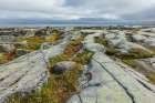 Glacier rock formations of the arctic tundra at Hudson Bay Art Print